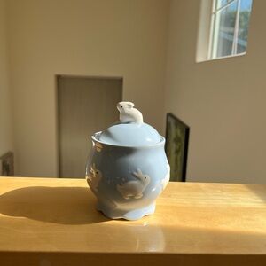 Coquette ceramic bunny jar! 🐇